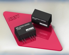 MGJ2 : Two Watt DC-DC converter suits “high/low” side IGBT drive applications MGJ2 : Two Watt DC-DC converter suits “high/low” side IGBT drive applications
