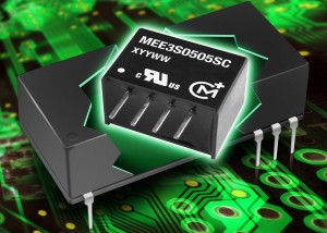 MEE3 series of DC/DC converters achieves 50% power output increase within the same package MEE3 series of DC/DC converters achieves 50% power output increase within the same package